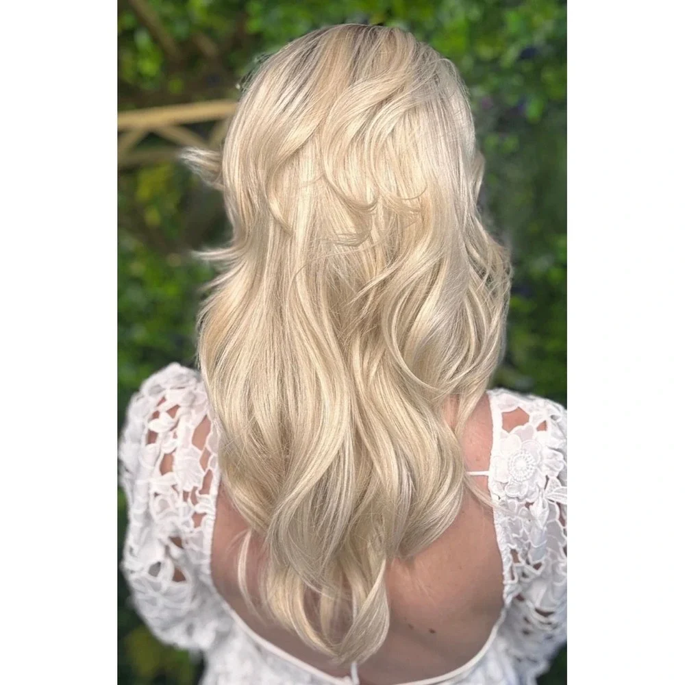 Chelsey Smith Cosmetics CSC Wig Petite Swiss Lace - Mariposa Vanilla Blonde New